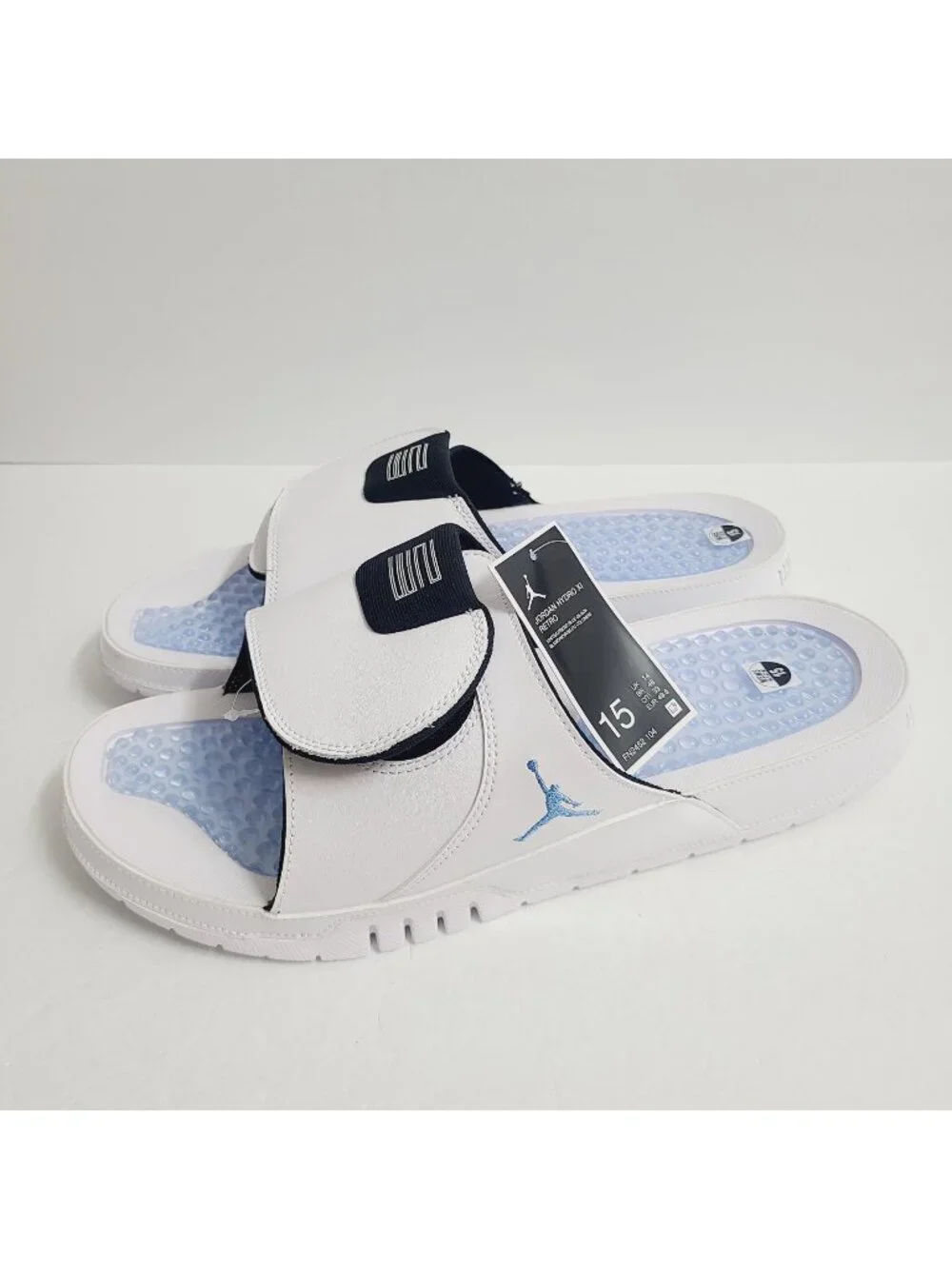 NEW Nike Jordan Hydro 11 Retro Slides Sandals FN2452-104 Size 15 White #1